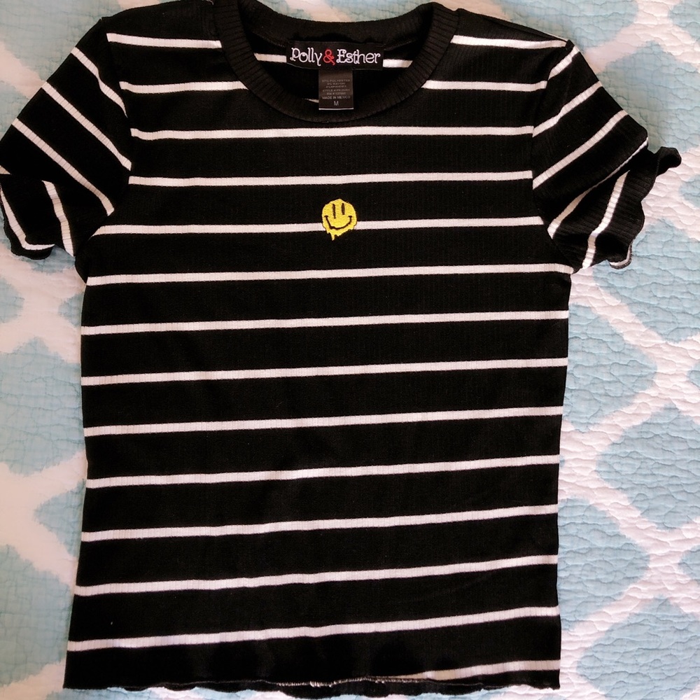 Striped Dripping Smiley Face